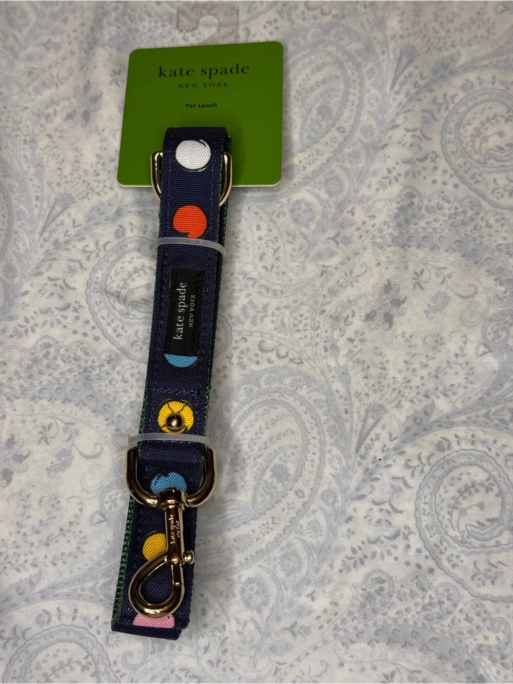 kate spade Navy Polka Dot Pet Leash